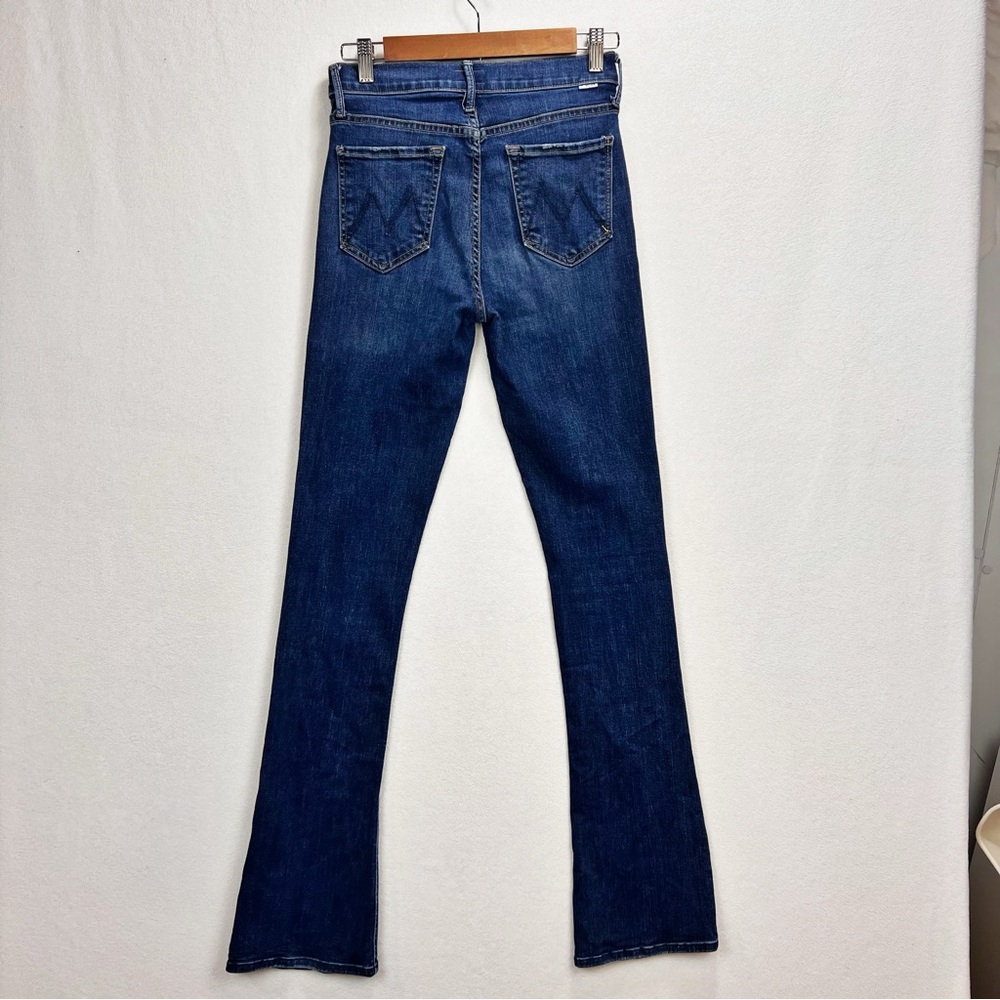 MOTHER High Waisted Runaway Skinny Flare Jeans SIZE 27 Teaming Up Stretch Denim - Picture 7 of 14